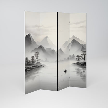 ASIAN VENTURE 4-Panel Room Divider