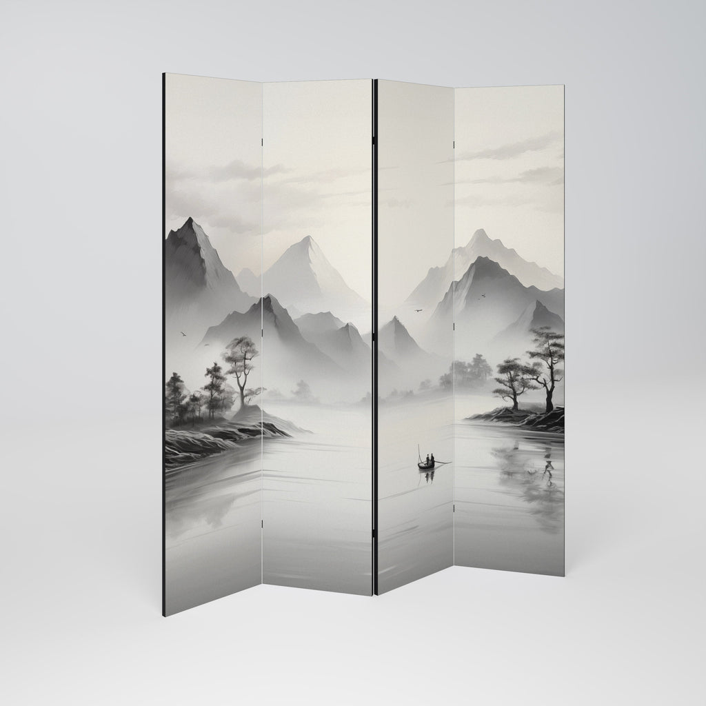 ASIAN VENTURE Decorative 4-Panel Room Divider