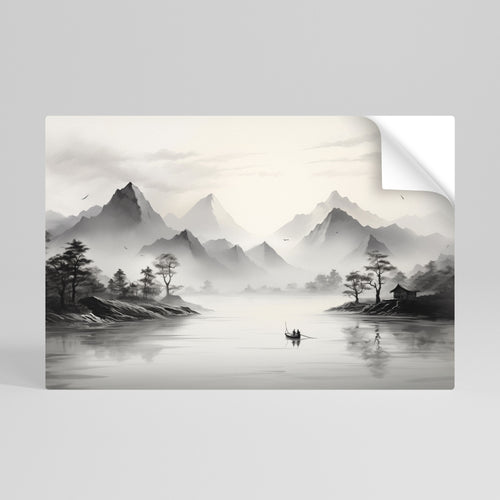 ASIAN VENTURE Peel and Stick Horizontal Poster