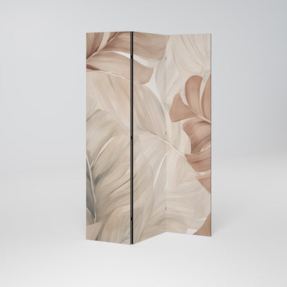 SOFT TONES OF FOLIAGE 3-Panel Room Divider
