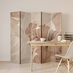 SOFT TONES OF FOLIAGE 5-Panel Room Divider