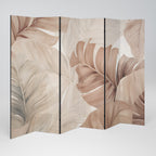 SOFT TONES OF FOLIAGE 6-Panel Room Divider