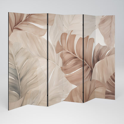 SOFT TONES OF FOLIAGE 6-Panel Room Divider