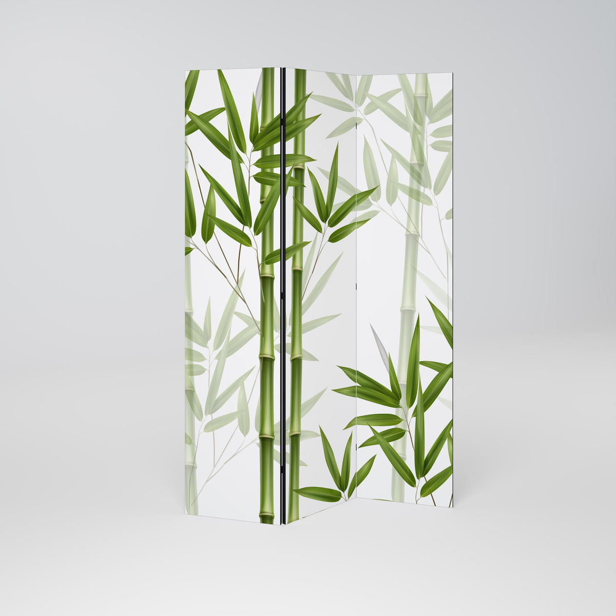 Paravent décoratif à 3 panneaux SERENE BAMBOO WHISPERS