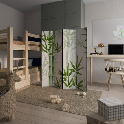 SERENE BAMBOO WHISPERS 4-Panel Room Divider
