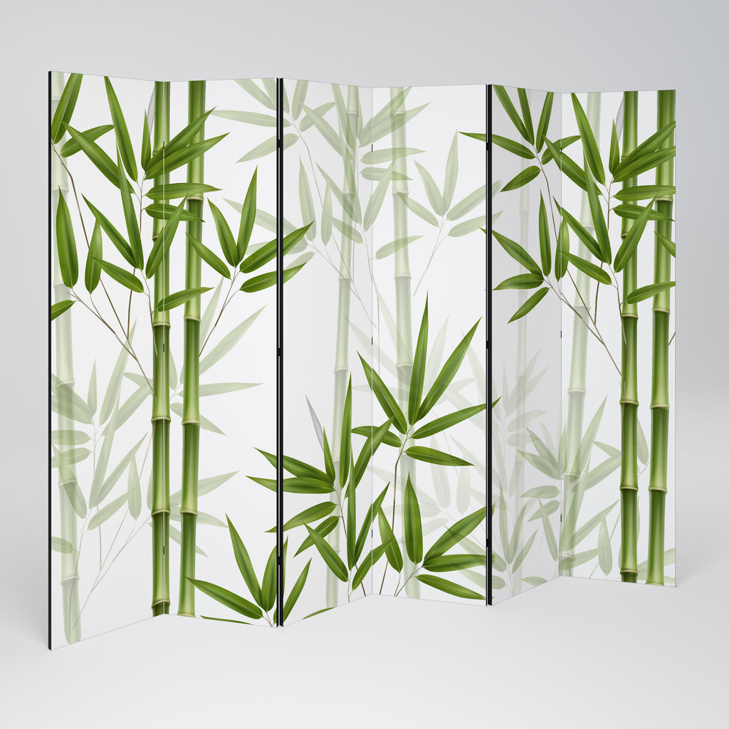 SERENE BAMBOO WHISPERS 6-Panel Room Divider
