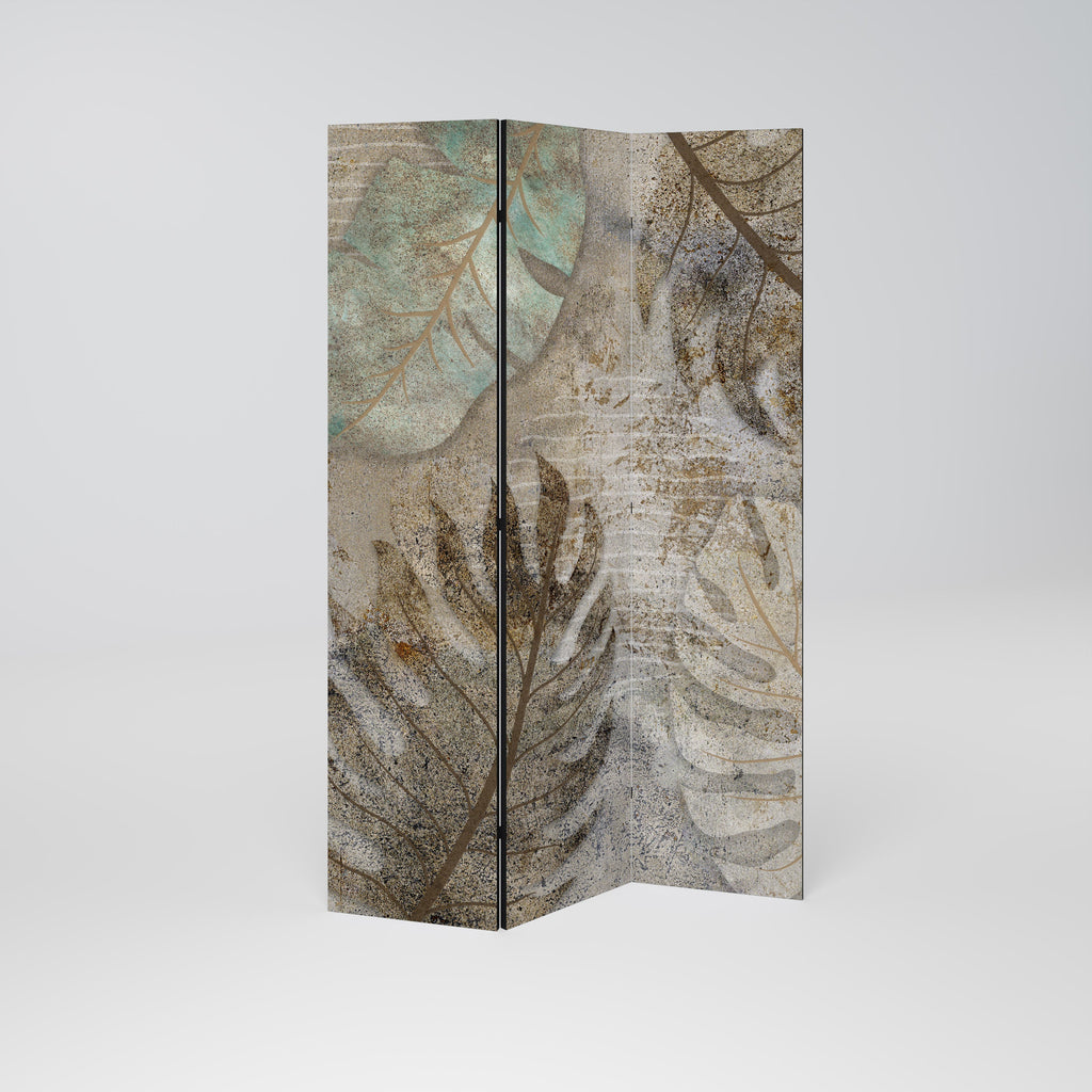 TEXTURED TRANQUILITY Decorative 3-Panel Room Divider