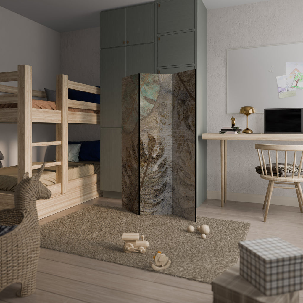 TEXTURED TRANQUILITY 3-Panel Room Divider