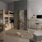 TEXTURED TRANQUILITY 3-Panel Room Divider