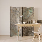 TEXTURED TRANQUILITY 4-Panel Room Divider