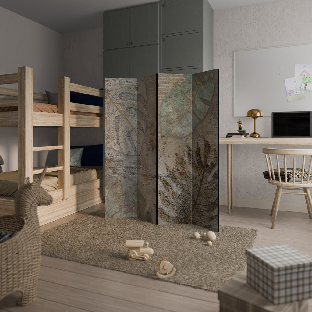 TEXTURED TRANQUILITY 4-Panel Room Divider