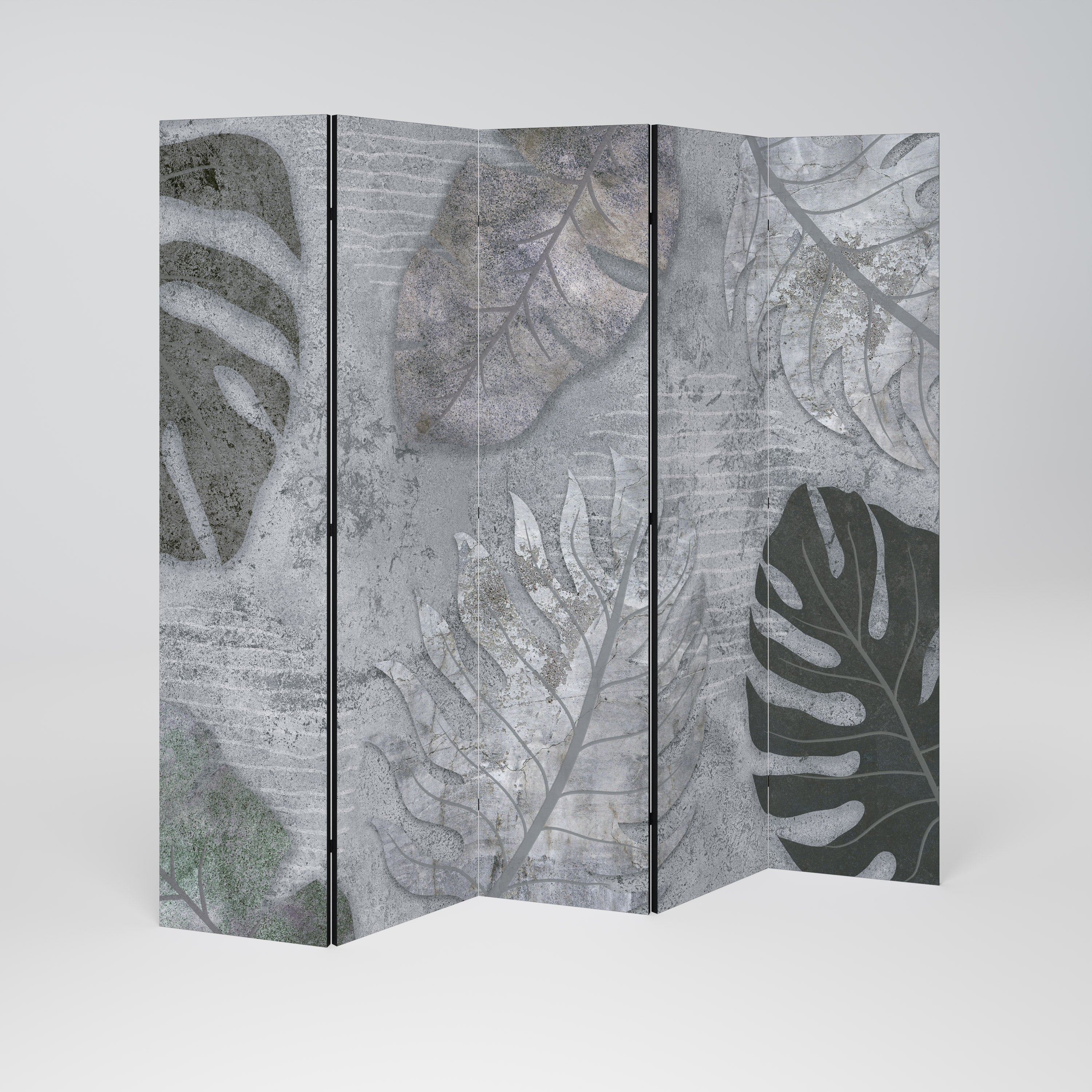 Cloison décorative à 5 panneaux VINTAGE GREENERY