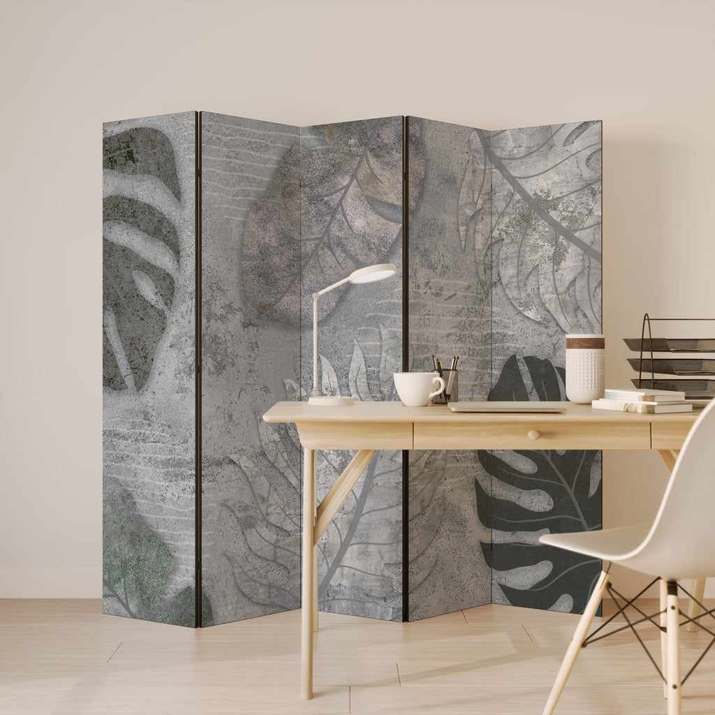 VINTAGE GREENERY 5-Panel Room Divider