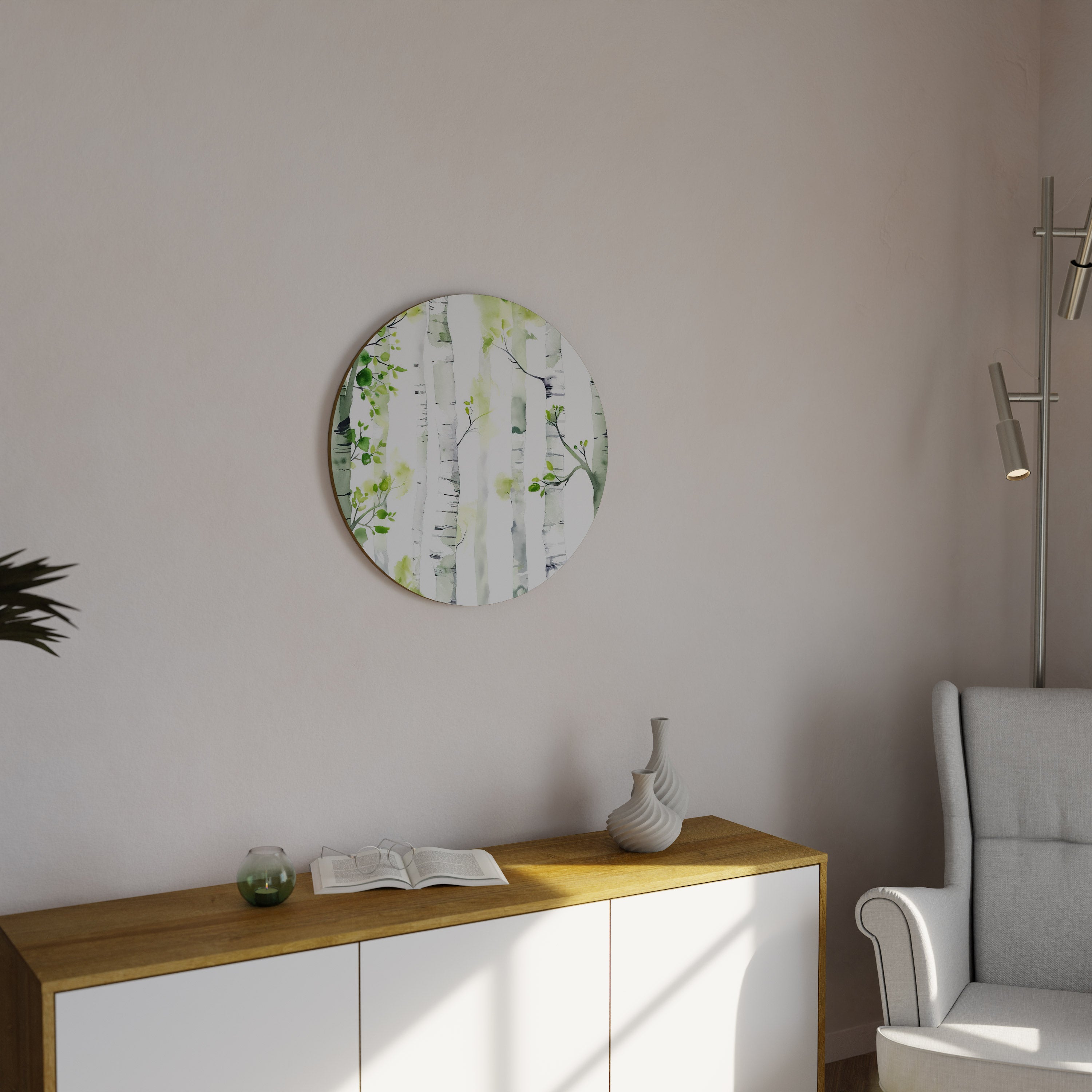 Décoration murale ronde BIRCHY SOLACE