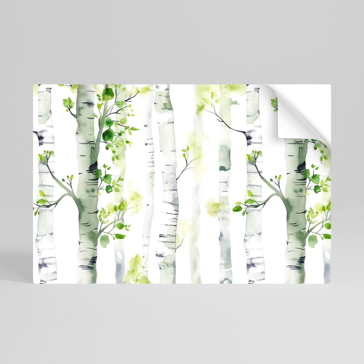 BIRCHY SOLACE Peel and Stick Horizontal Poster