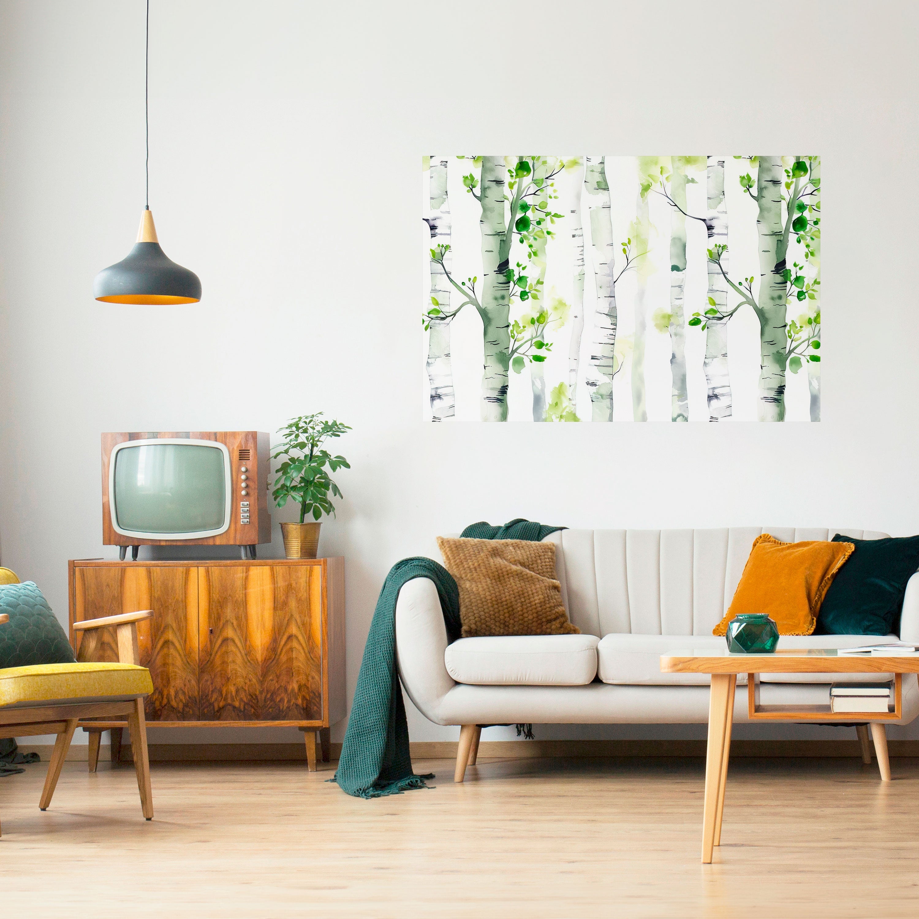 Affiche horizontale autocollante BIRCHY SOLACE