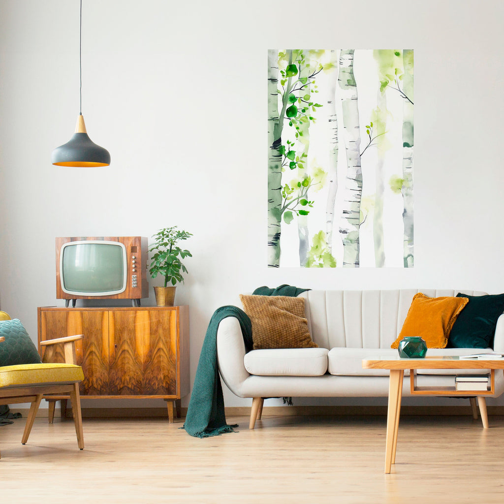 Affiche verticale autocollante BIRCHY SOLACE