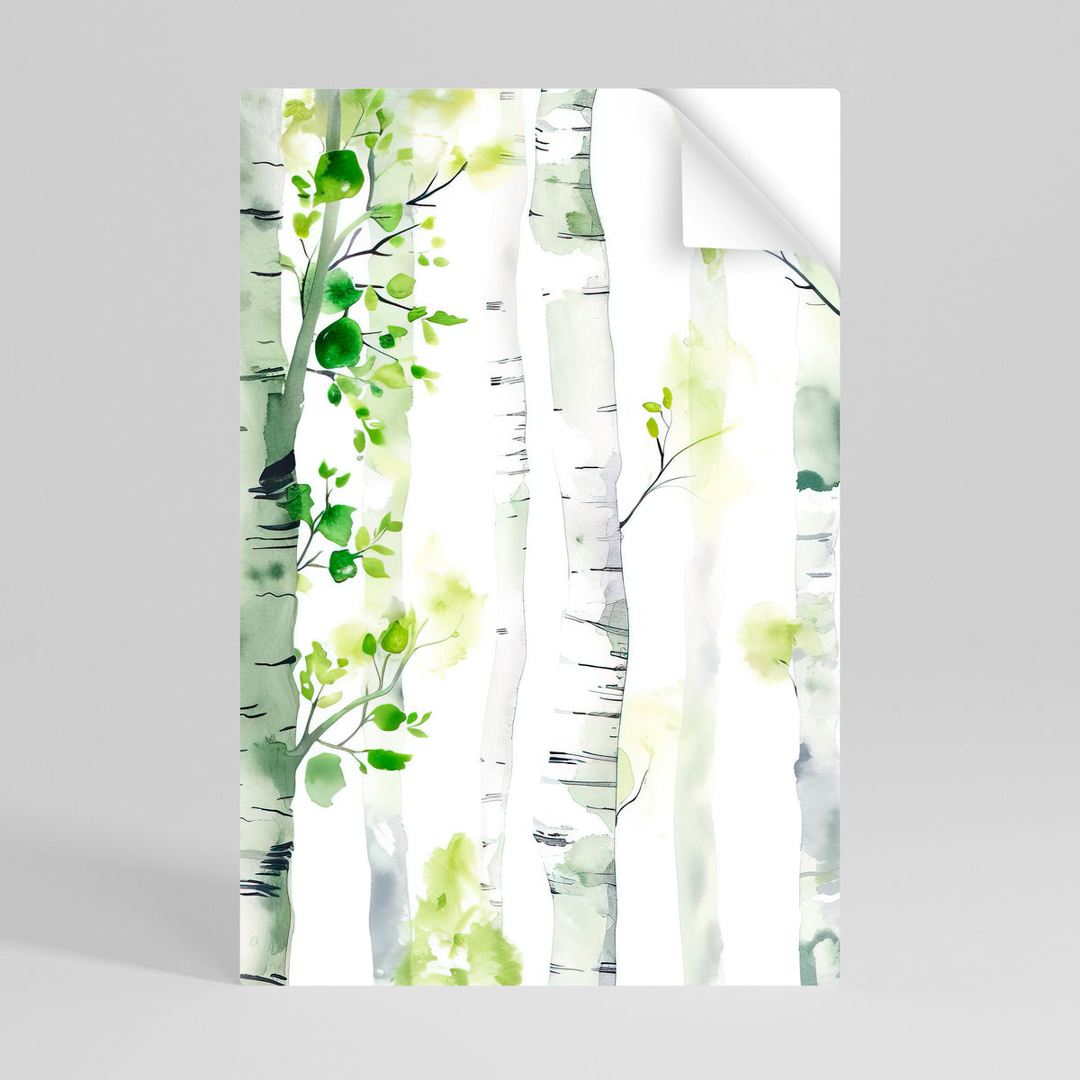 BIRCHY SOLACE Peel and Stick Vertical Poster