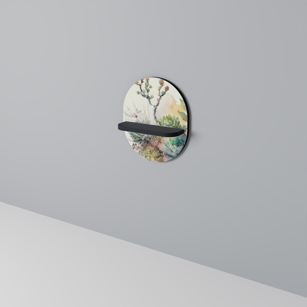 Étagère ovale SECRET GARDEN en finition noire