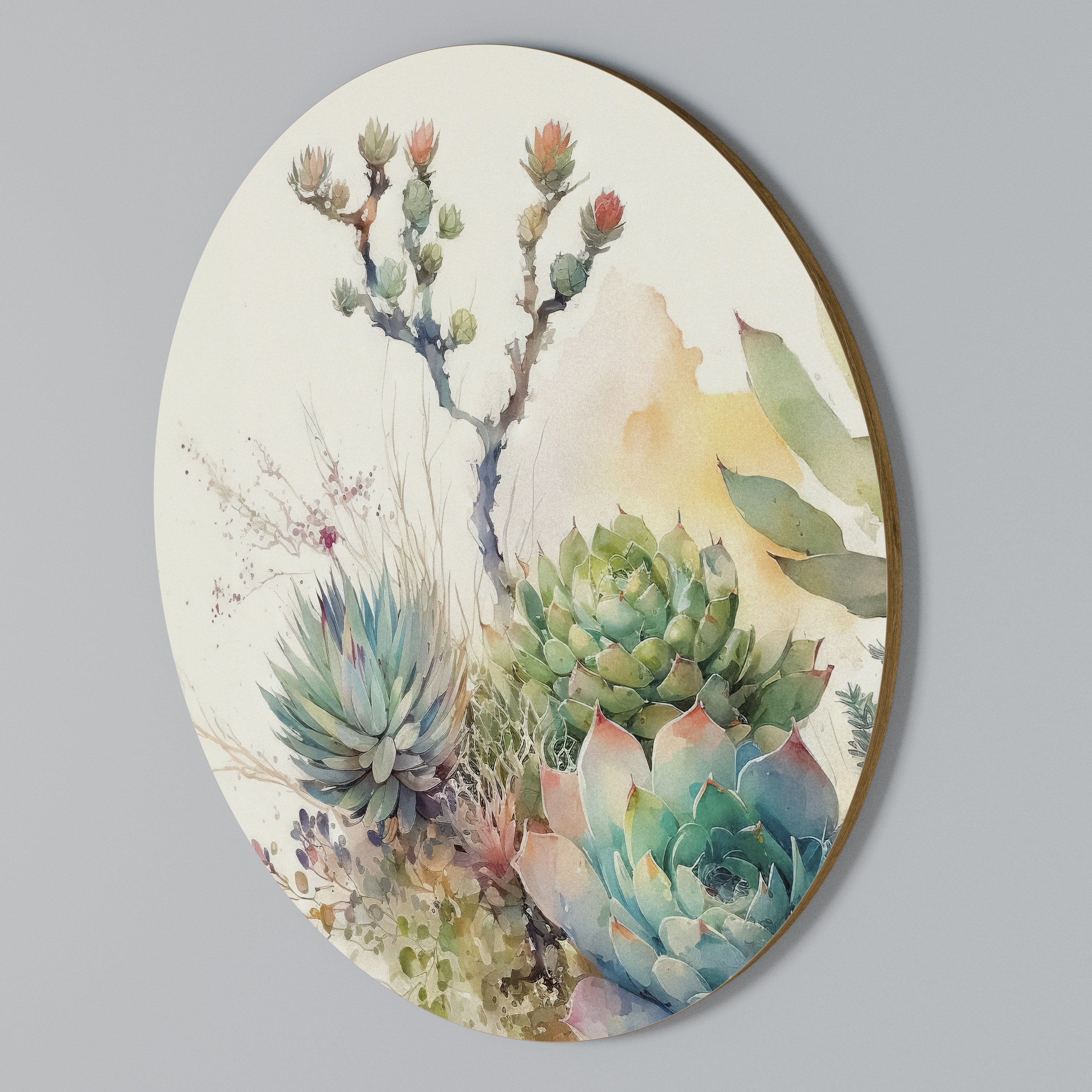 SECRET GARDEN Round Wall Art