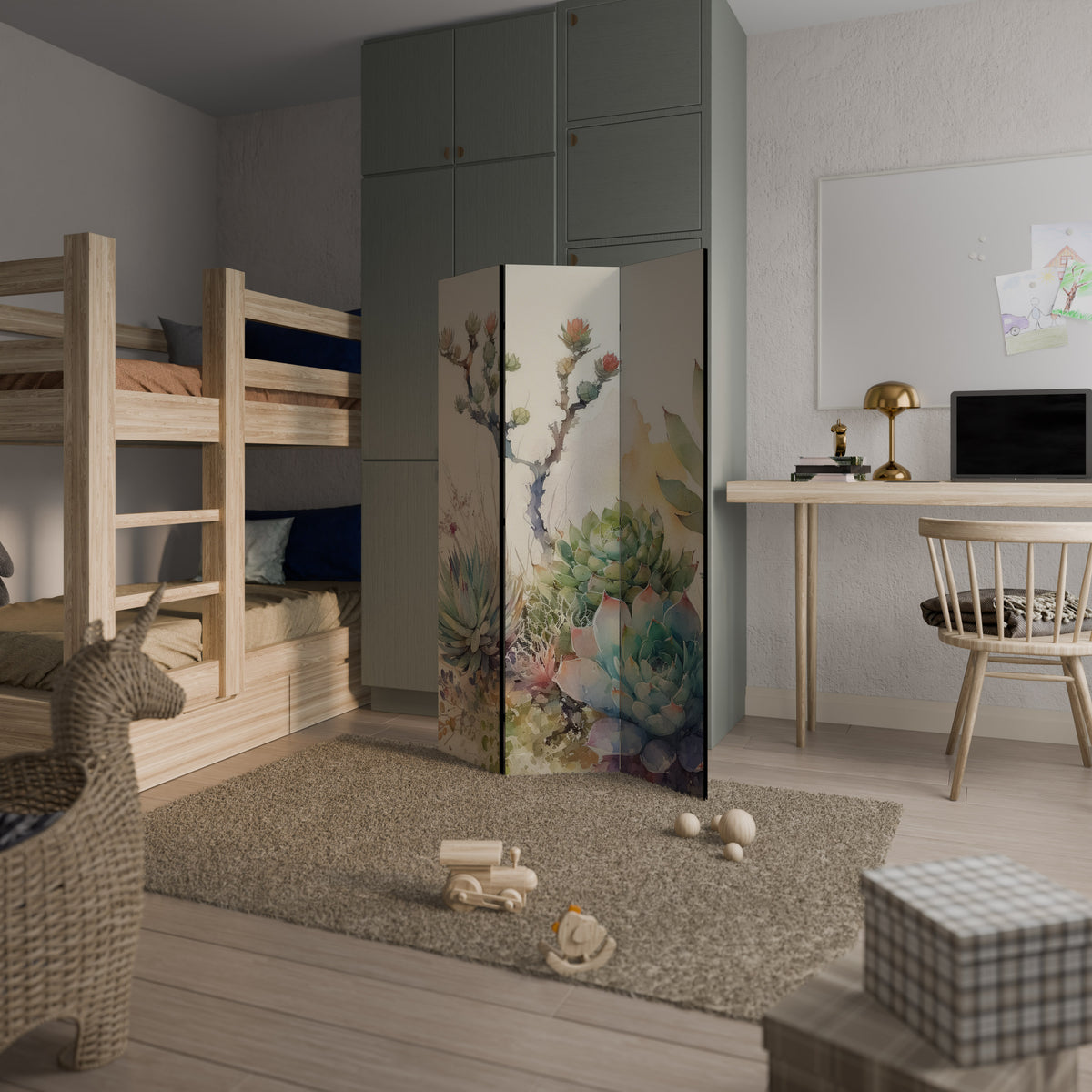 SECRET GARDEN 3-Panel Room Divider