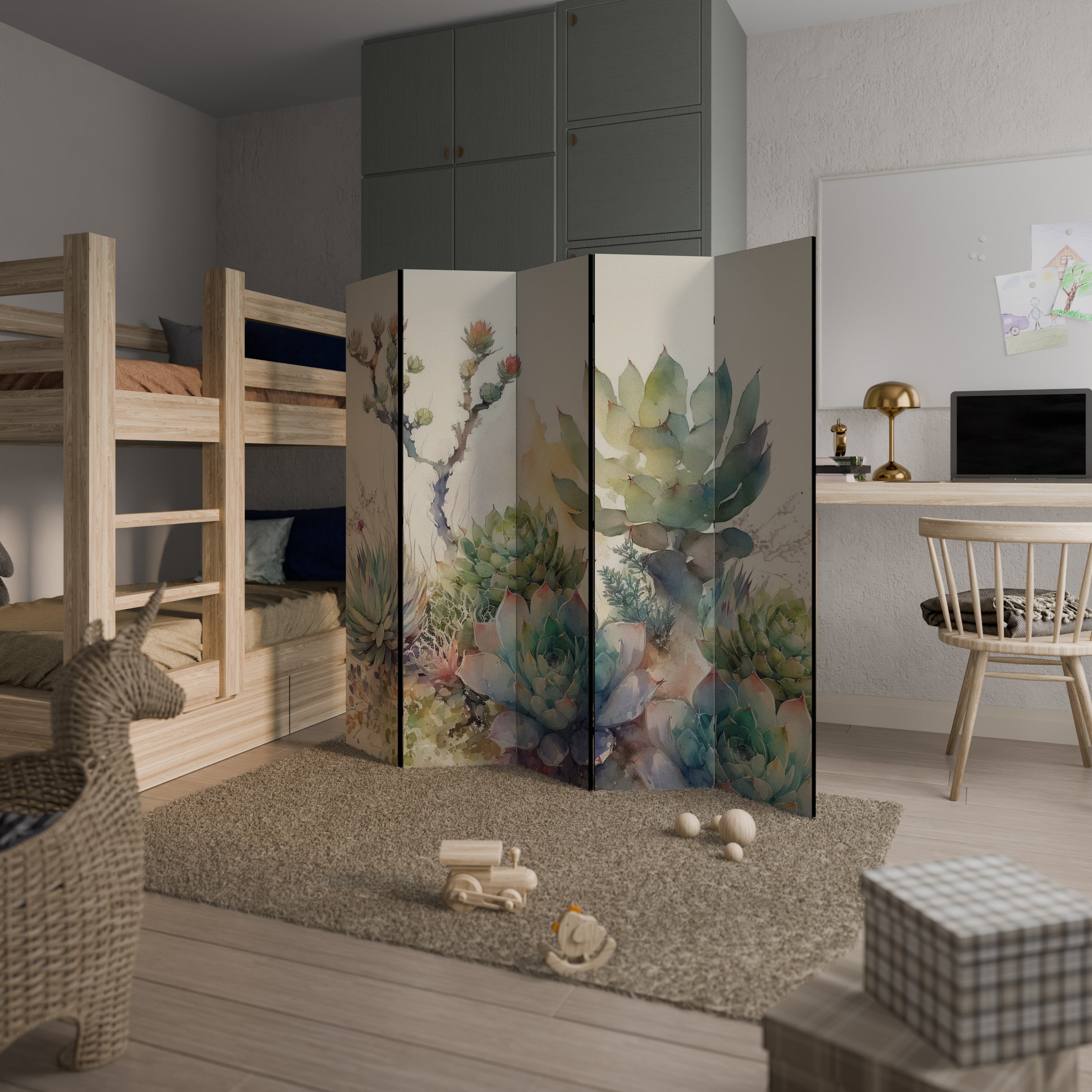 SECRET GARDEN 5-Panel Room Divider