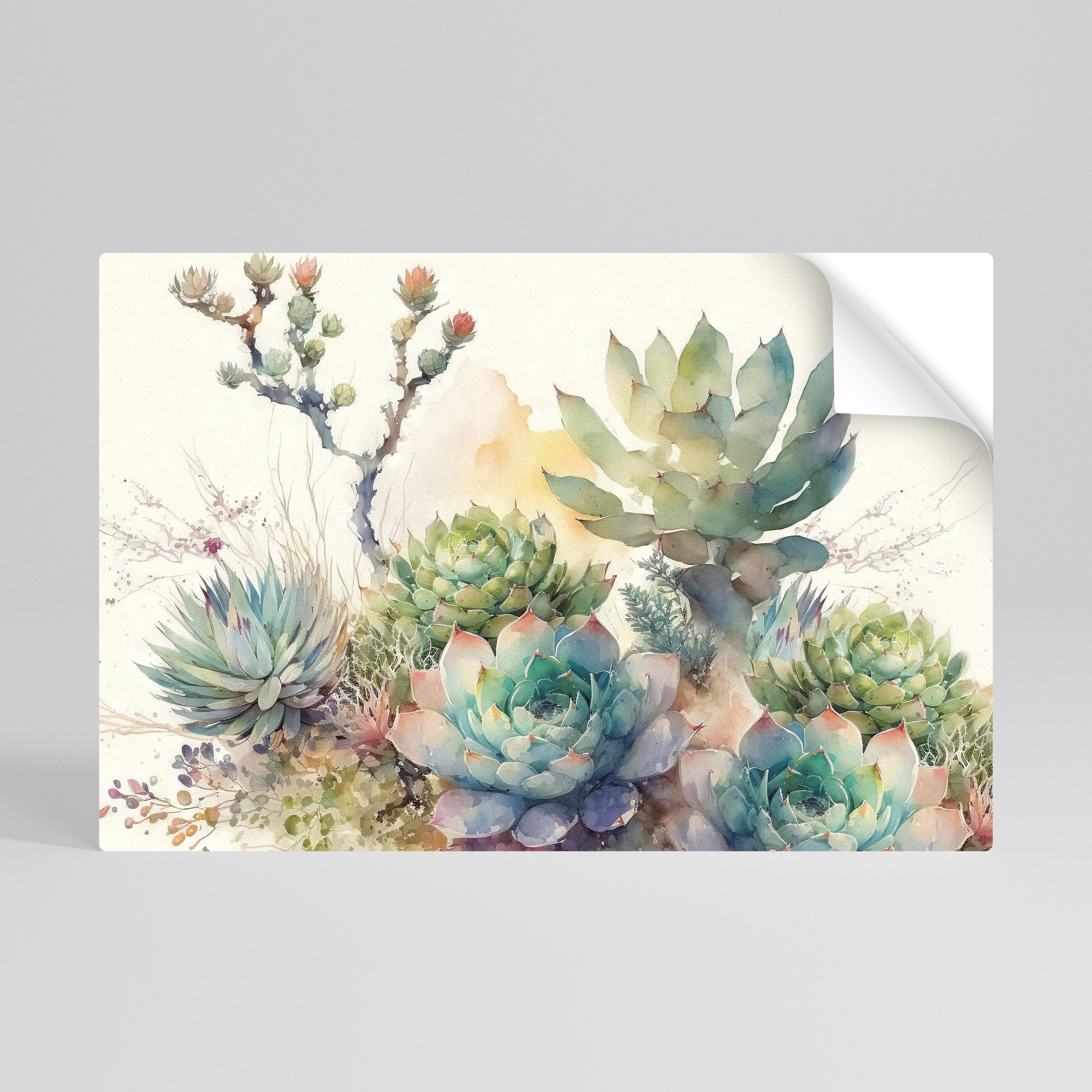 Affiche horizontale autocollante « JARDIN SECRET »