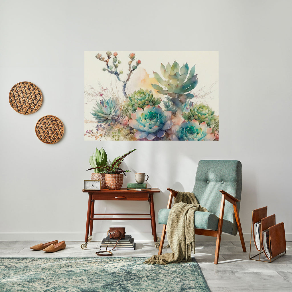 Affiche horizontale autocollante « JARDIN SECRET »