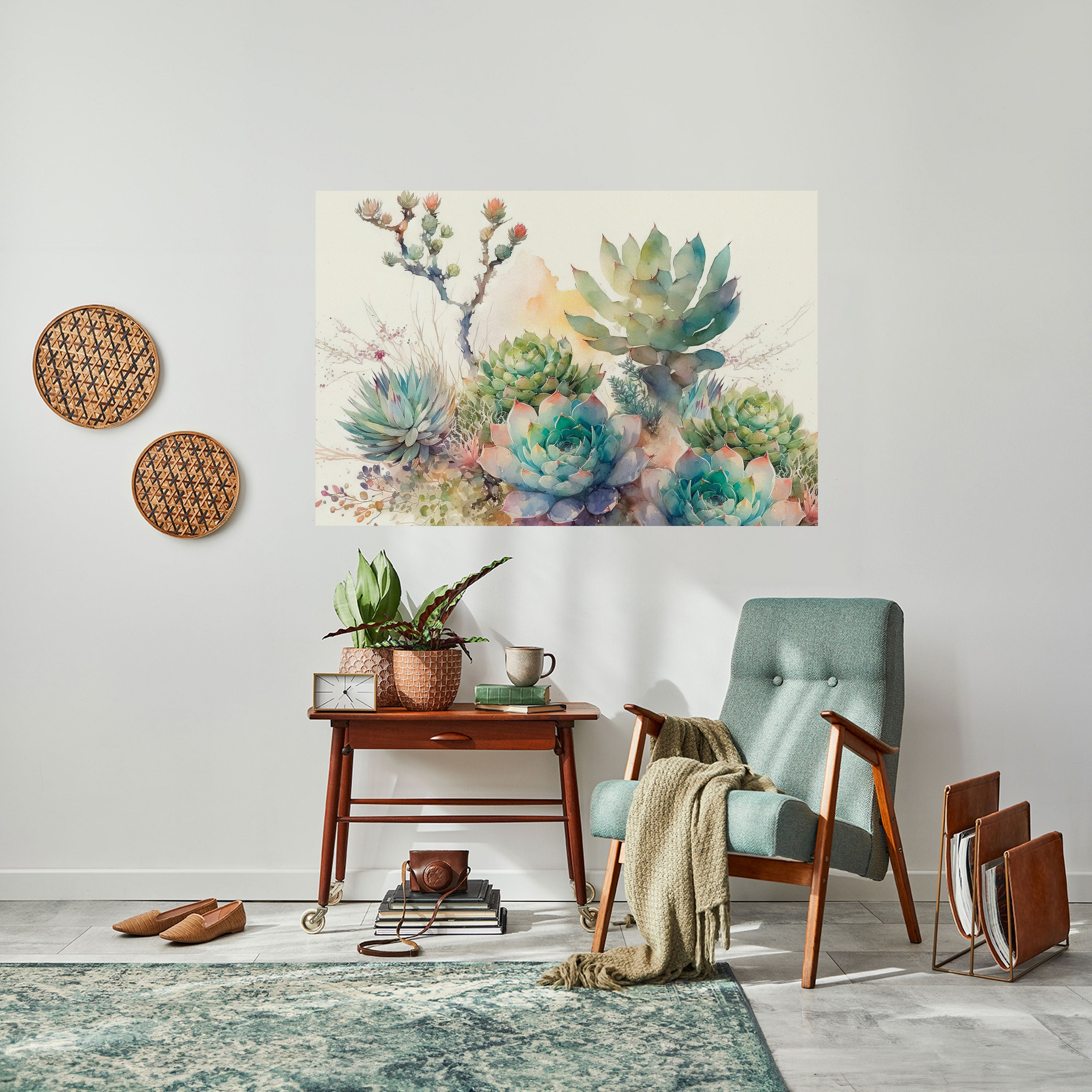 Affiche horizontale autocollante « JARDIN SECRET »