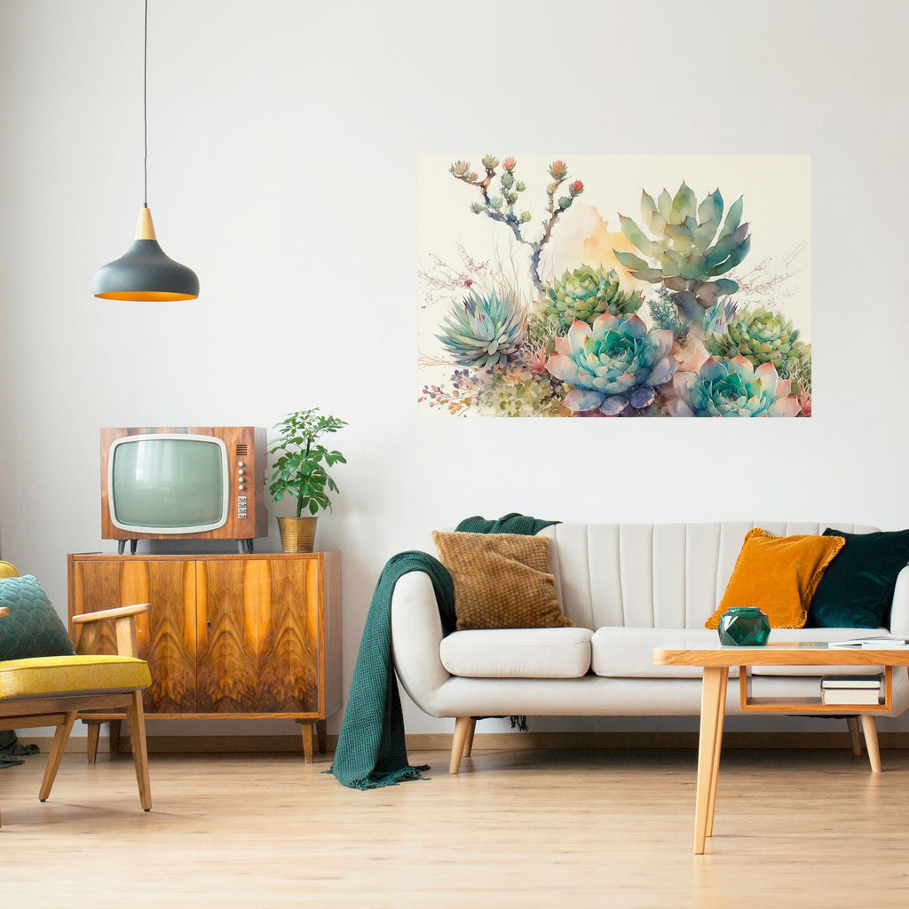 Affiche horizontale autocollante « JARDIN SECRET »