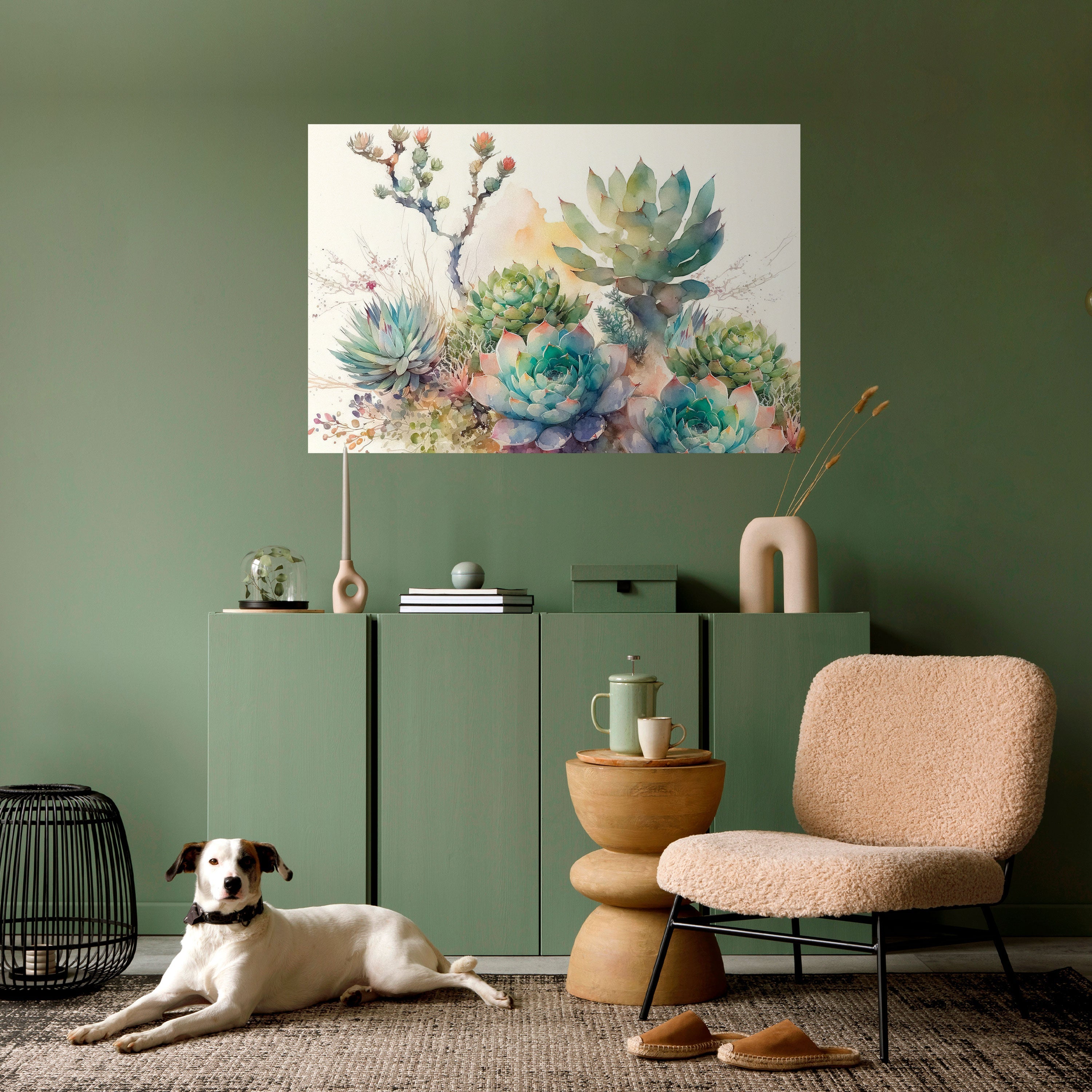 Affiche horizontale autocollante « JARDIN SECRET »