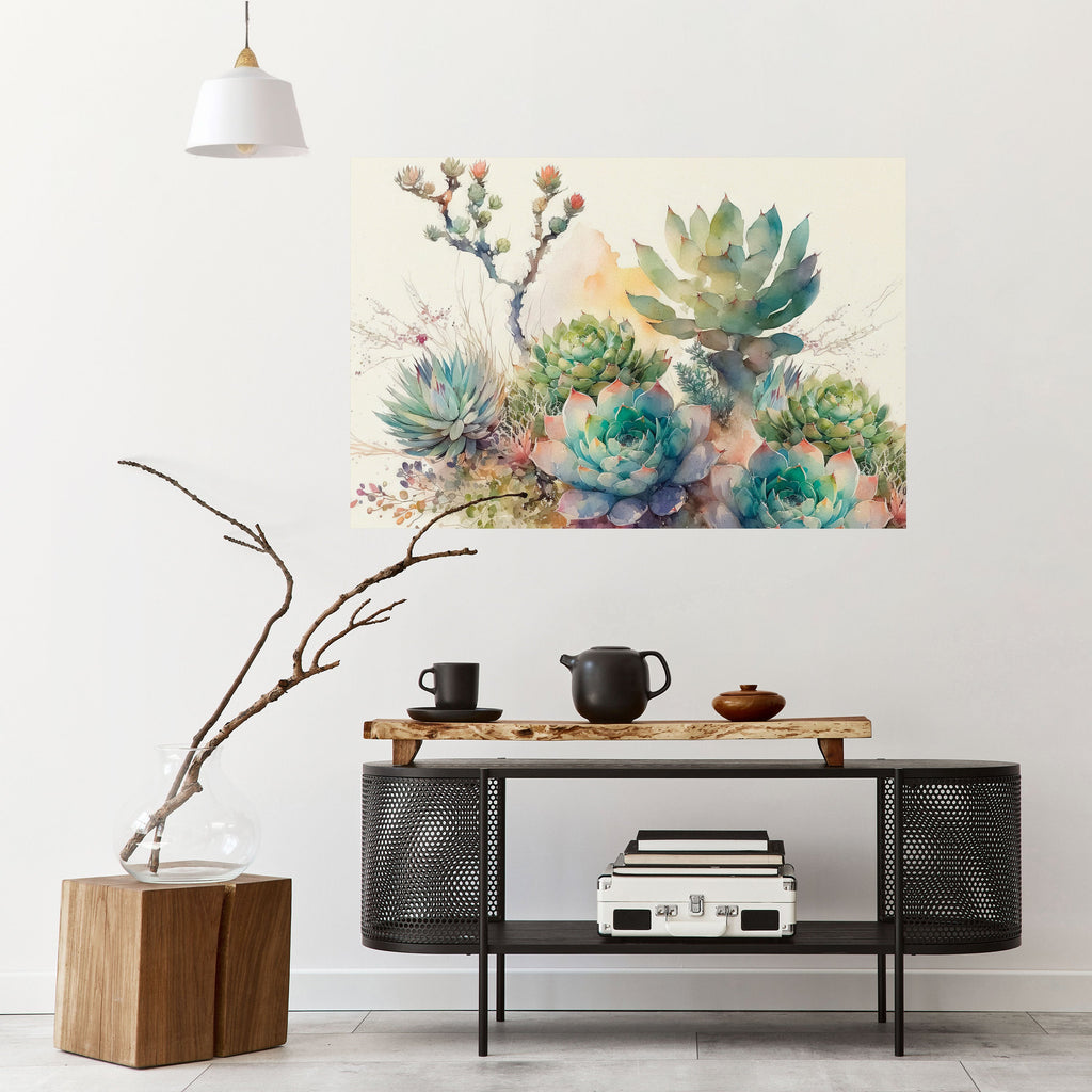 Affiche horizontale autocollante « JARDIN SECRET »