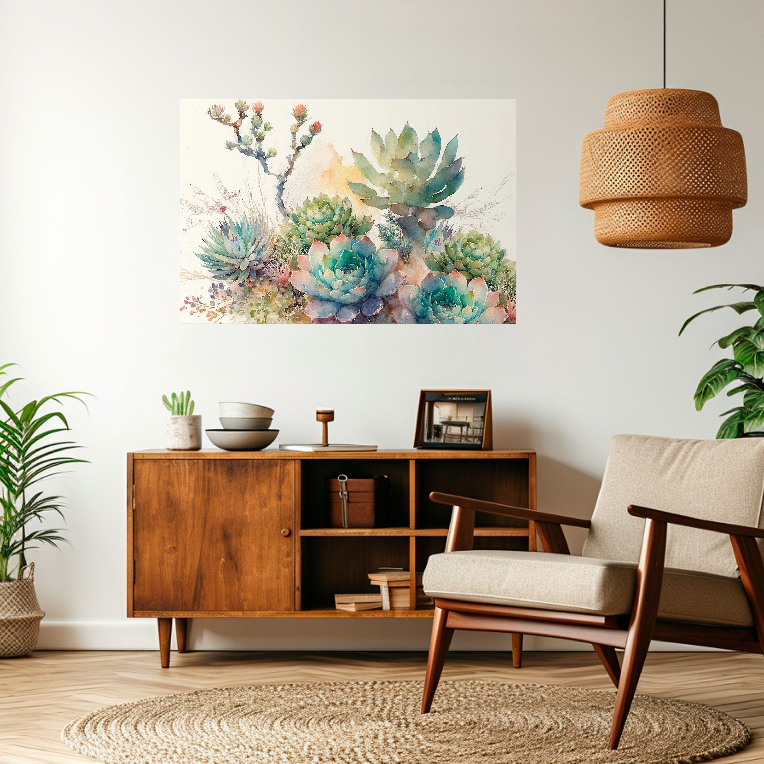 Affiche horizontale autocollante « JARDIN SECRET »