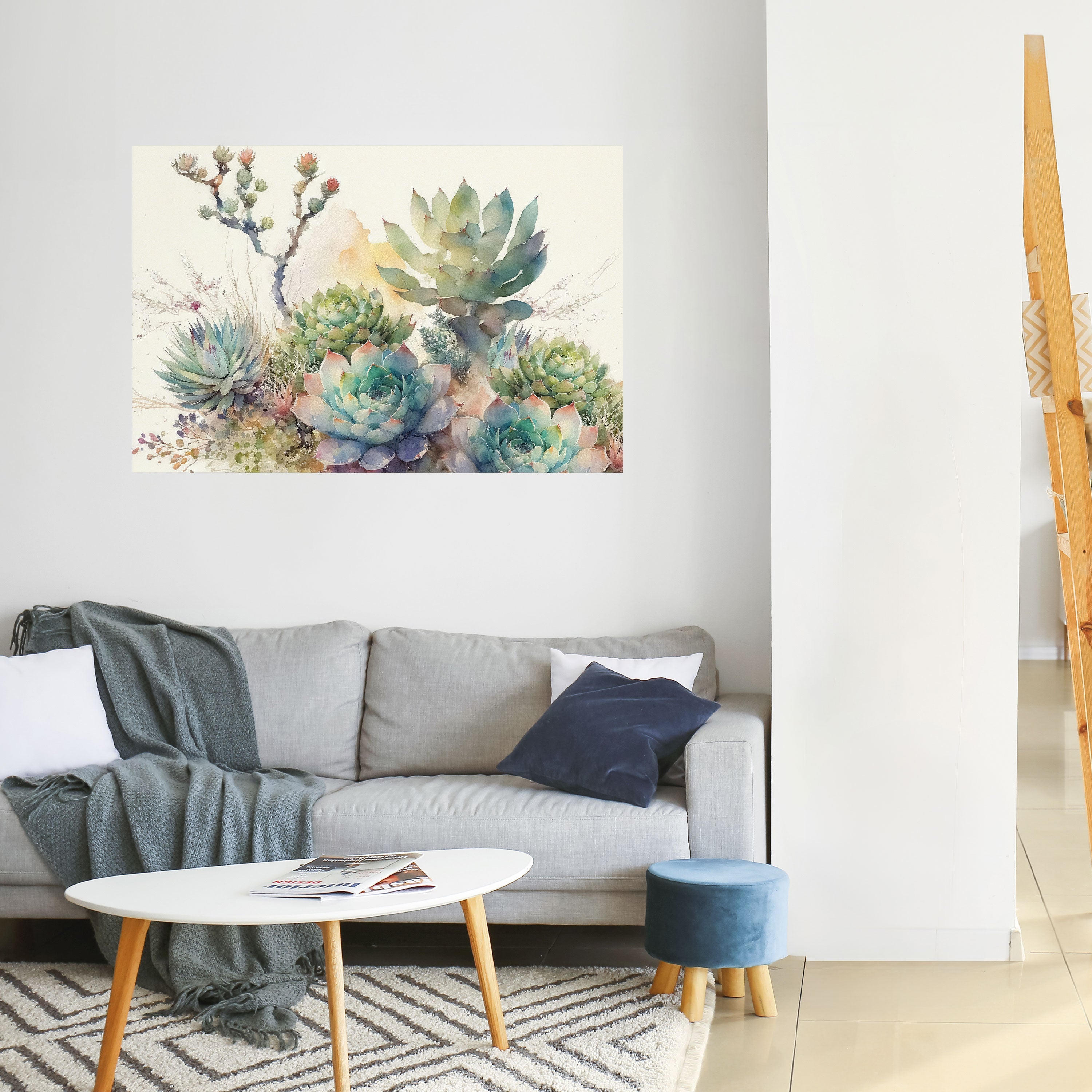 Affiche horizontale autocollante « JARDIN SECRET »