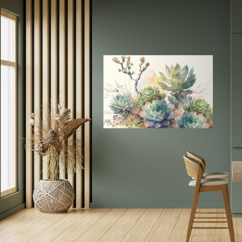 Affiche horizontale autocollante « JARDIN SECRET »