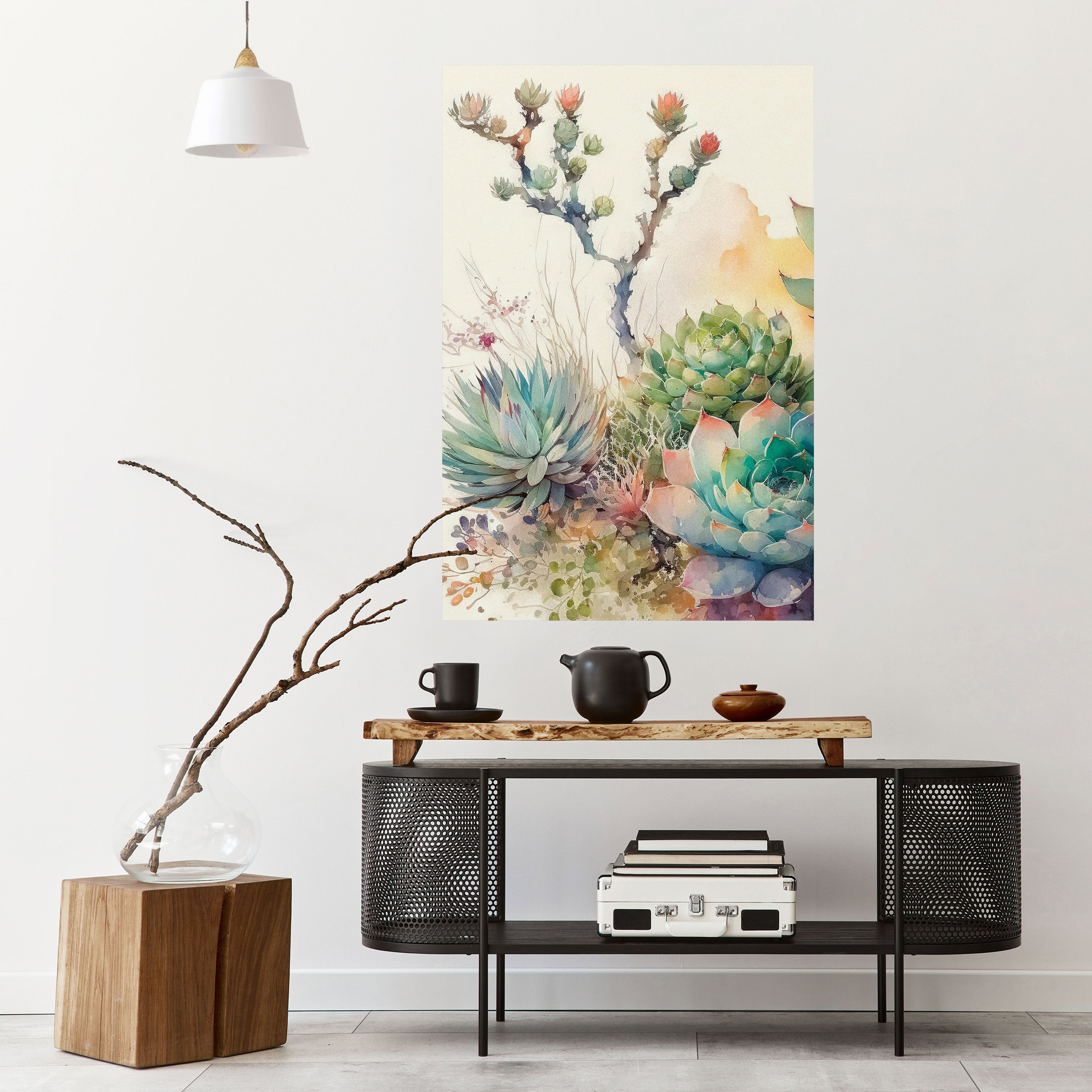 Affiche verticale autocollante « JARDIN SECRET »