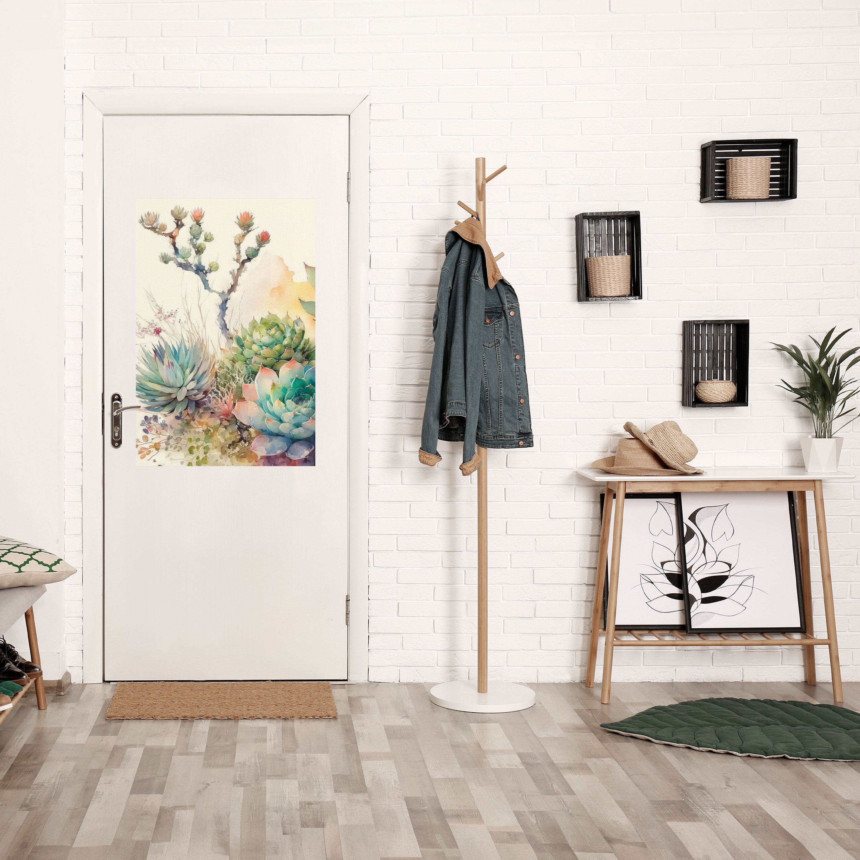 Affiche verticale autocollante « JARDIN SECRET »