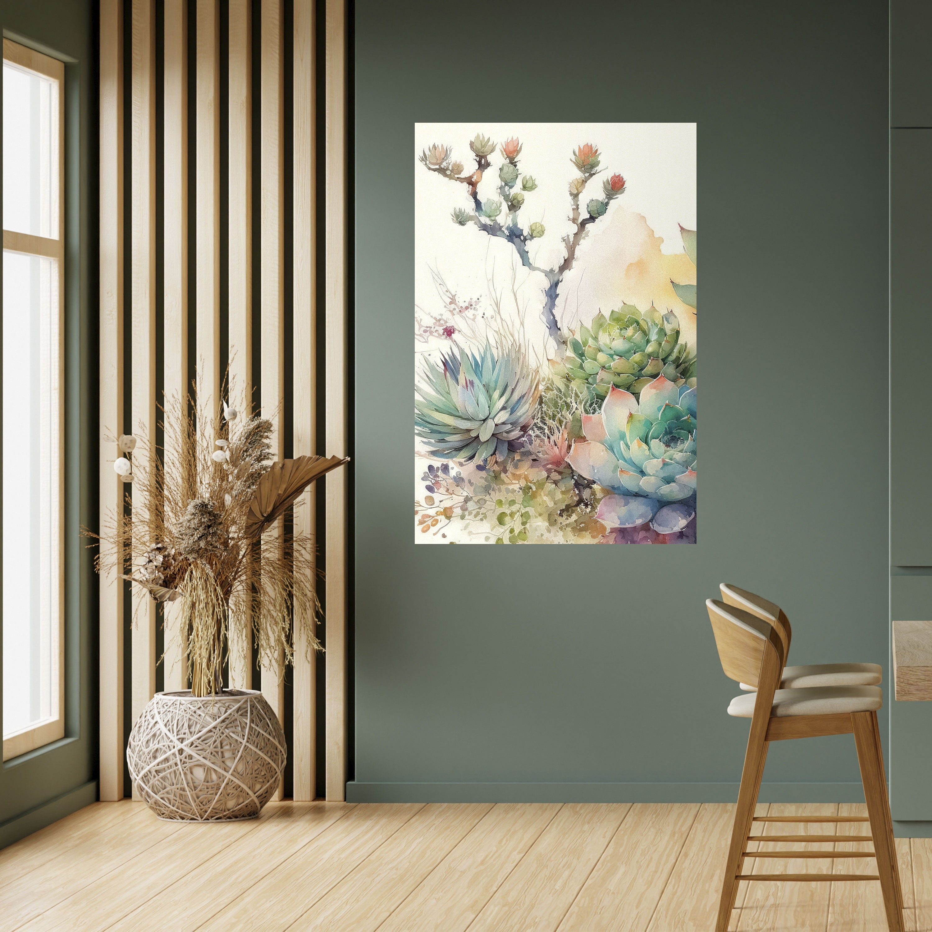 Affiche verticale autocollante « JARDIN SECRET »