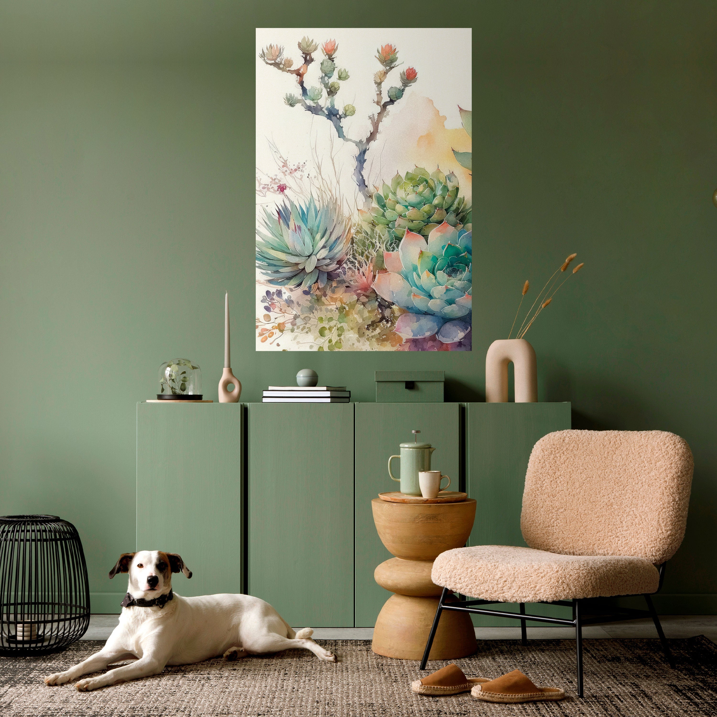 Affiche verticale autocollante « JARDIN SECRET »