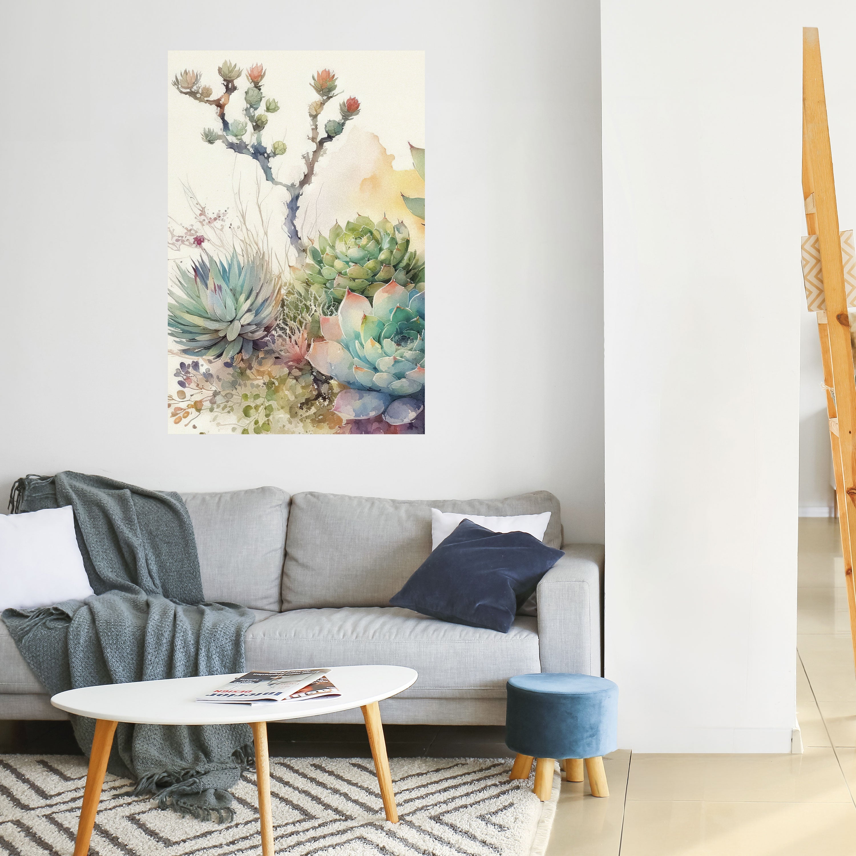 Affiche verticale autocollante « JARDIN SECRET »