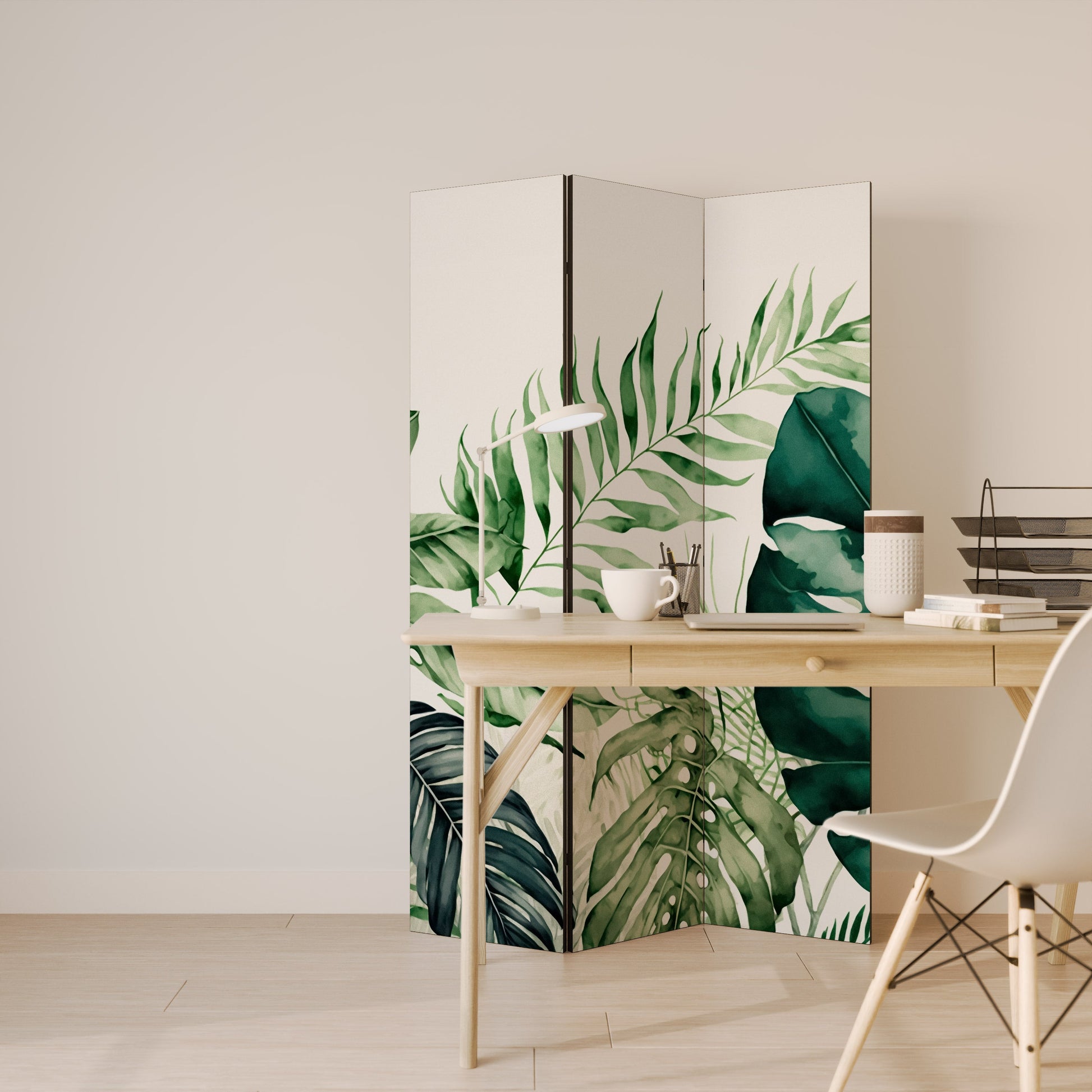 Paravent décoratif à 3 panneaux MONSTERA DREAM