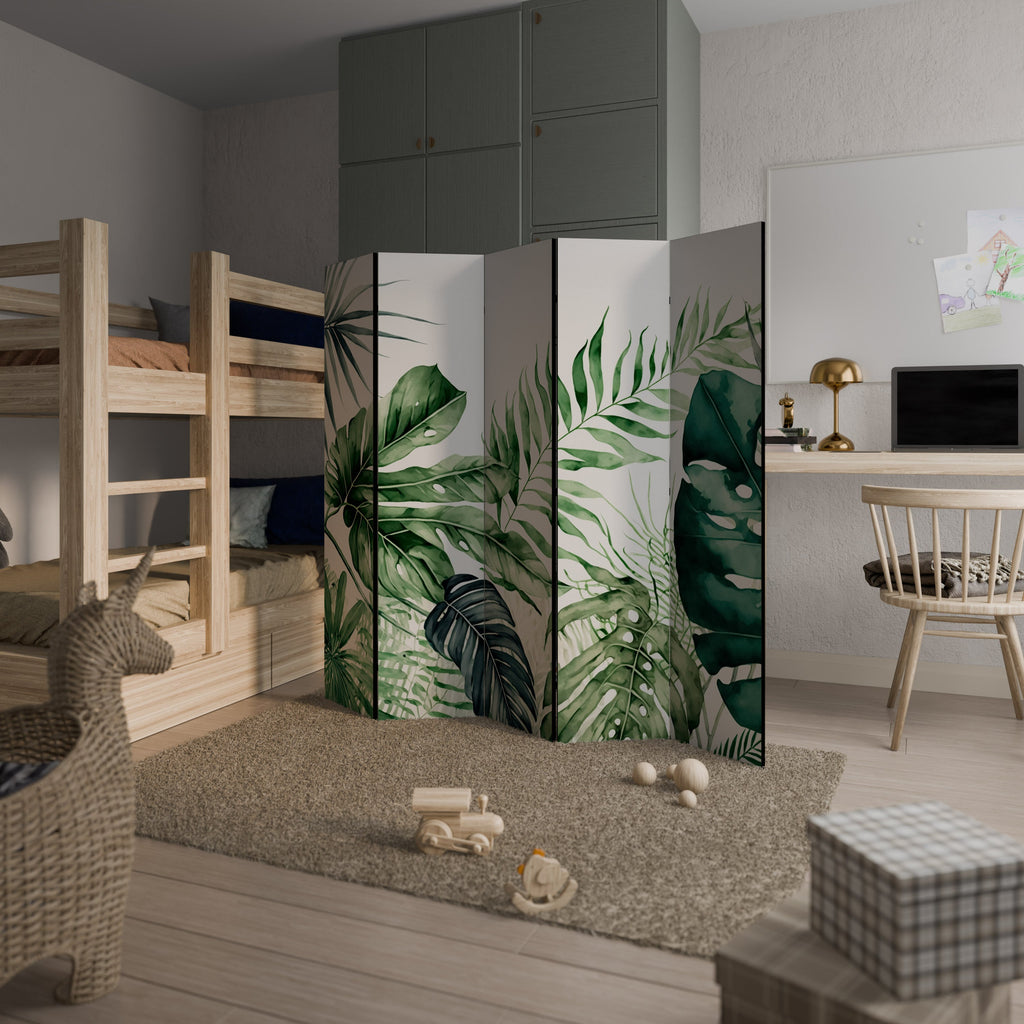 MONSTERA DREAM Decorative 5-Panel Room Divider