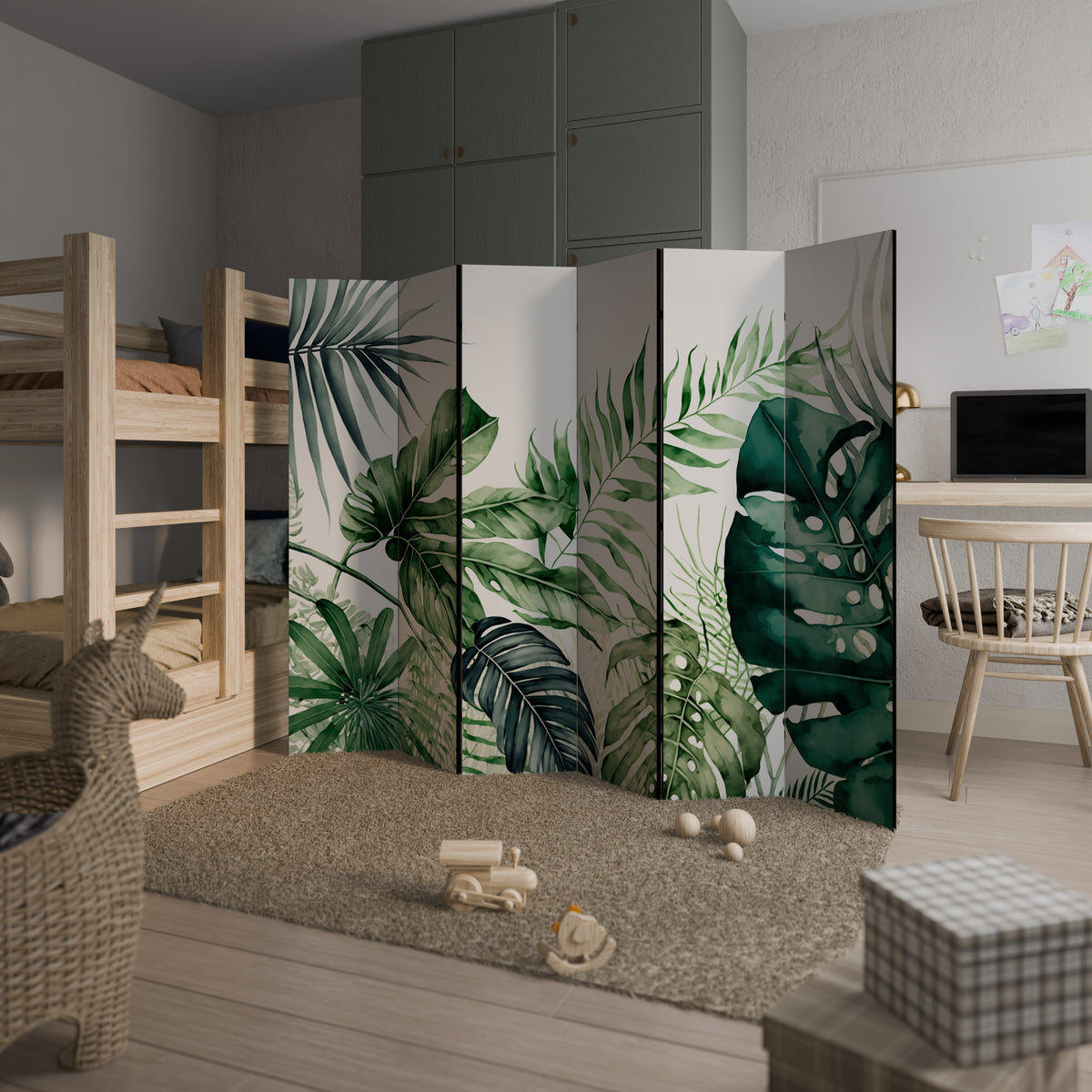 MONSTERA DREAM 6-Panel Room Divider