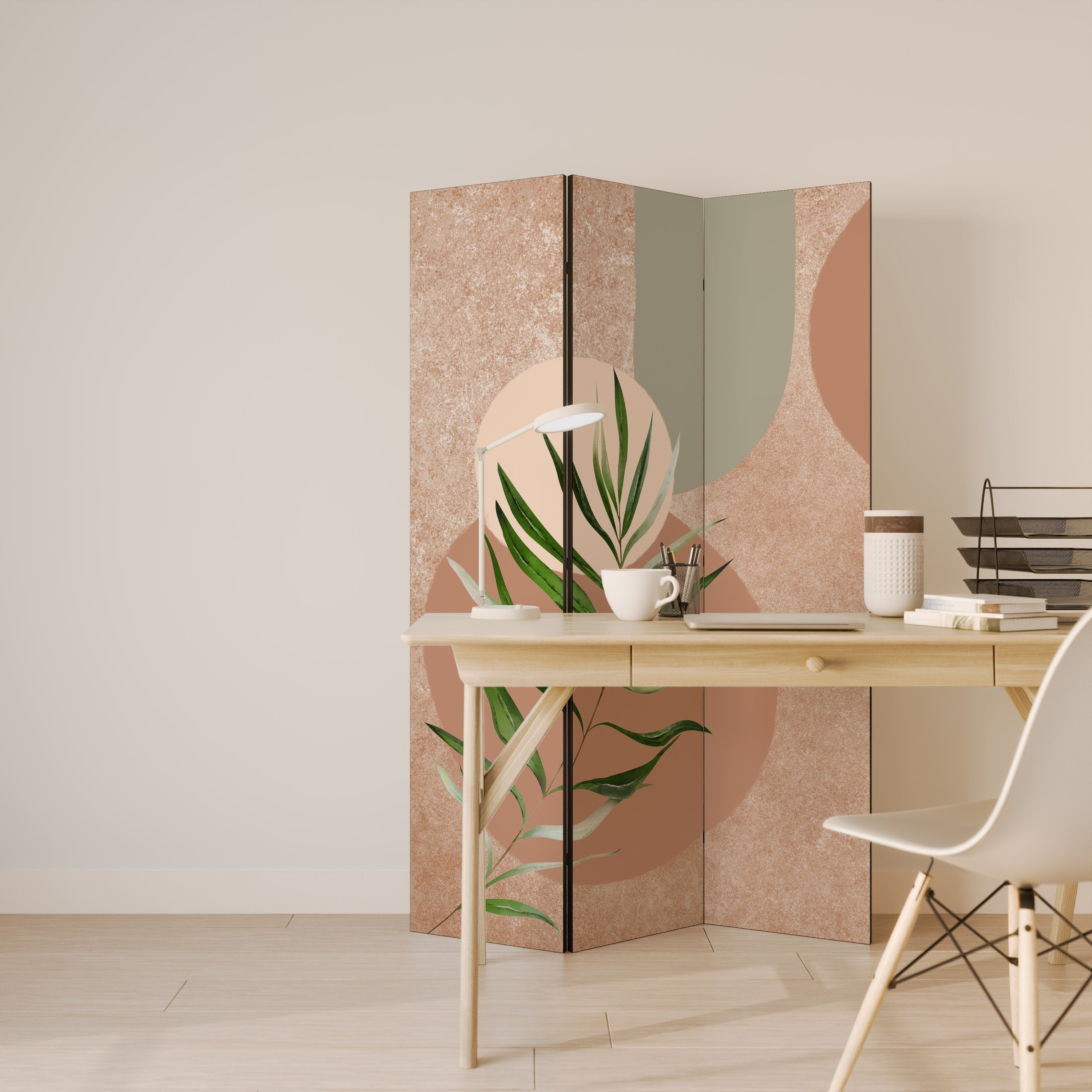 Séparateur de pièce décoratif à 3 panneaux SENSUAL NATURE'S TAPESTRY