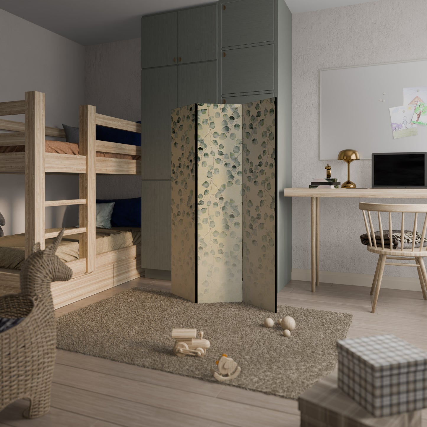 HIDDEN GARDEN TESSERACT 3-Panel Room Divider