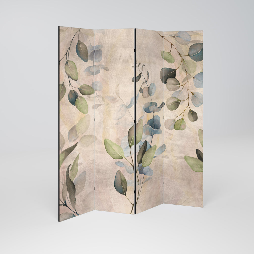 SOFT EARTHEN EMBRACE Decorative 4-Panel Room Divider