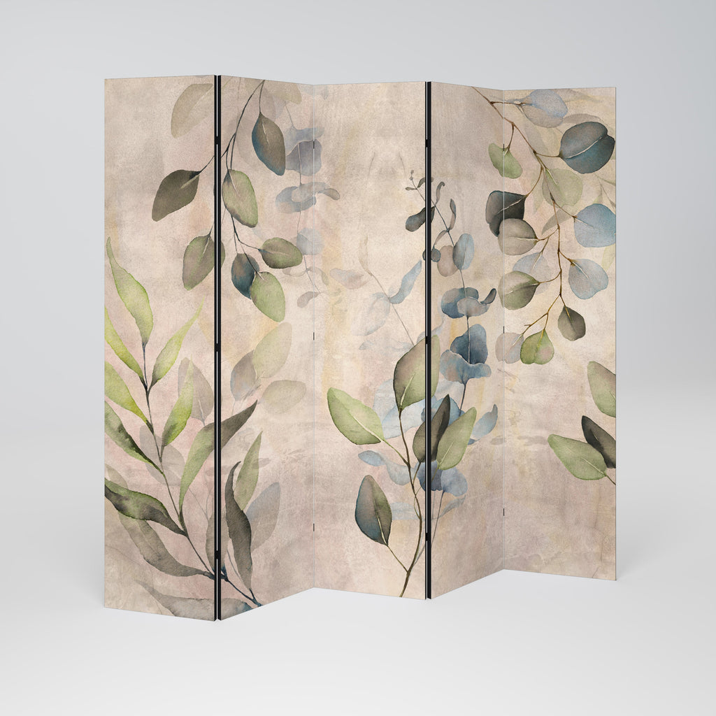 SOFT EARTHEN EMBRACE Decorative 5-Panel Room Divider