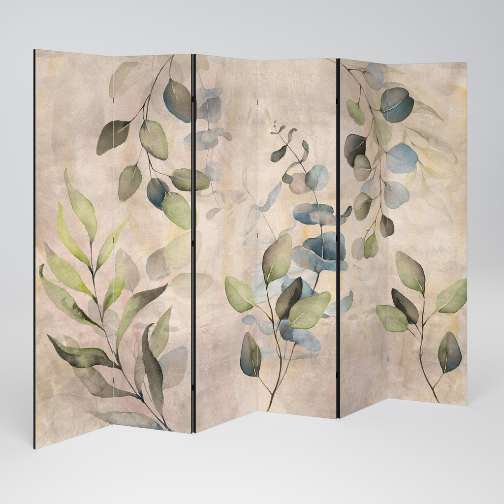SOFT EARTHEN EMBRACE Decorative 6-Panel Room Divider