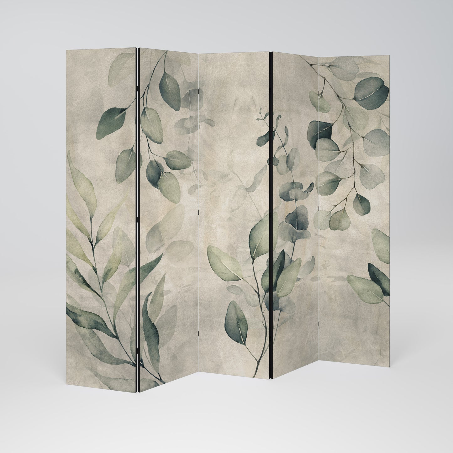 EARTHY TONED ELEGANCE 5-Panel Room Divider