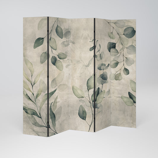 EARTHY TONED ELEGANCE 5-Panel Room Divider